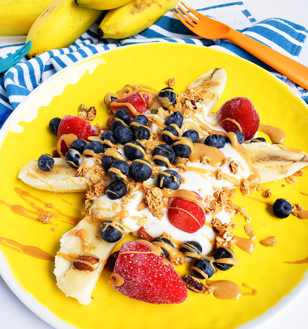 Healthy Breakfast Banana Split