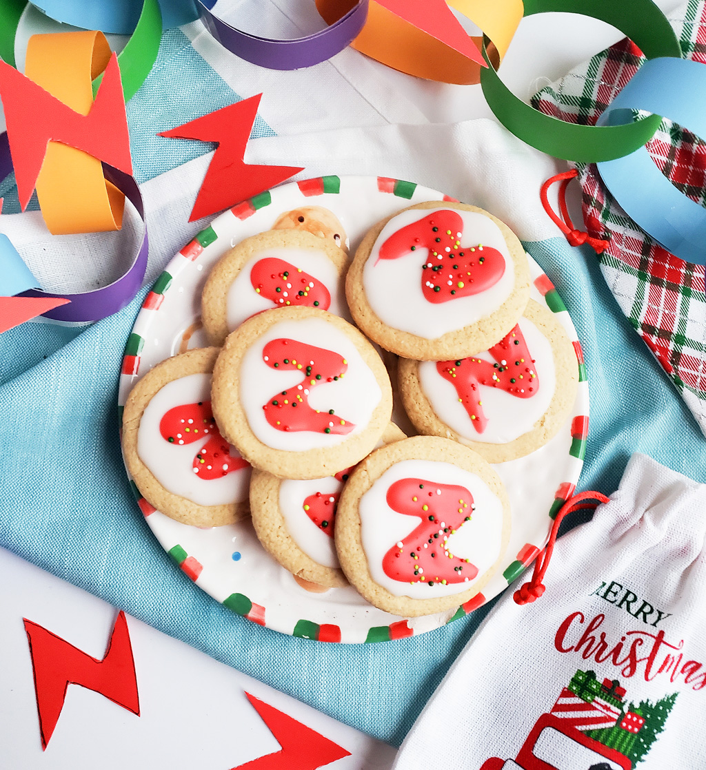 ricky zoom themed holiday, christmas cookies and DIY decorations for kids