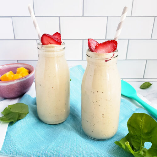 Tuttti-Fruity Veggie Smoothie made with Healthy Height, just for kids and toddlers