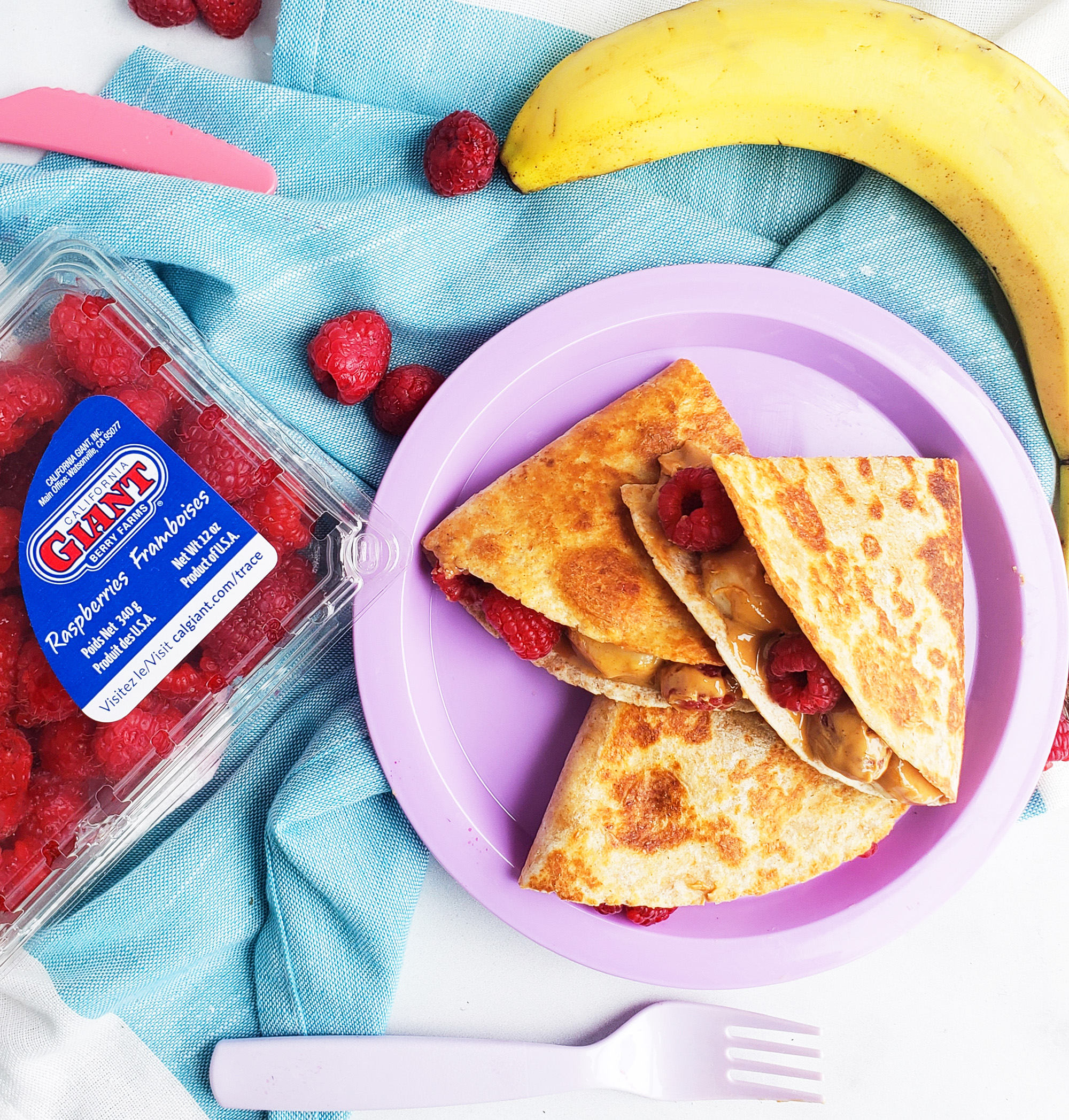 African American Registered Dietitian Nutritionist. Try this delicious, stacked Raspberry, Banana, & Peanut Butter Quesadilla instead! It’s the perfect after-school snack or lunch. beautifuleatsandthings.com