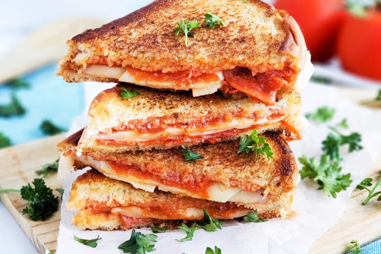 prego pizza grilled cheese sandwich