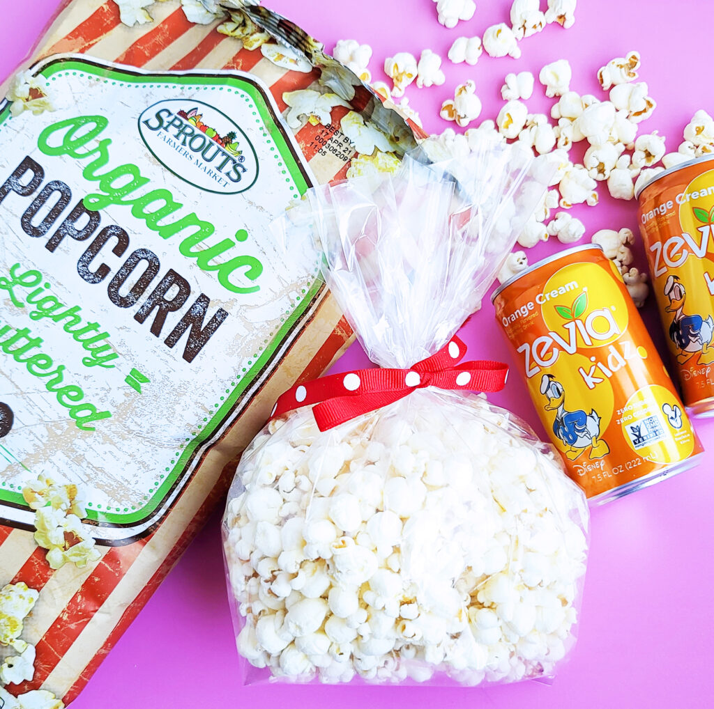 Surprise the kids with this exciting Movie Themed Valentine’s Day Basket! This basket contains popcorn, candy, and a Free DIY Printable for Movie Tickets. littleeatsandthings.com