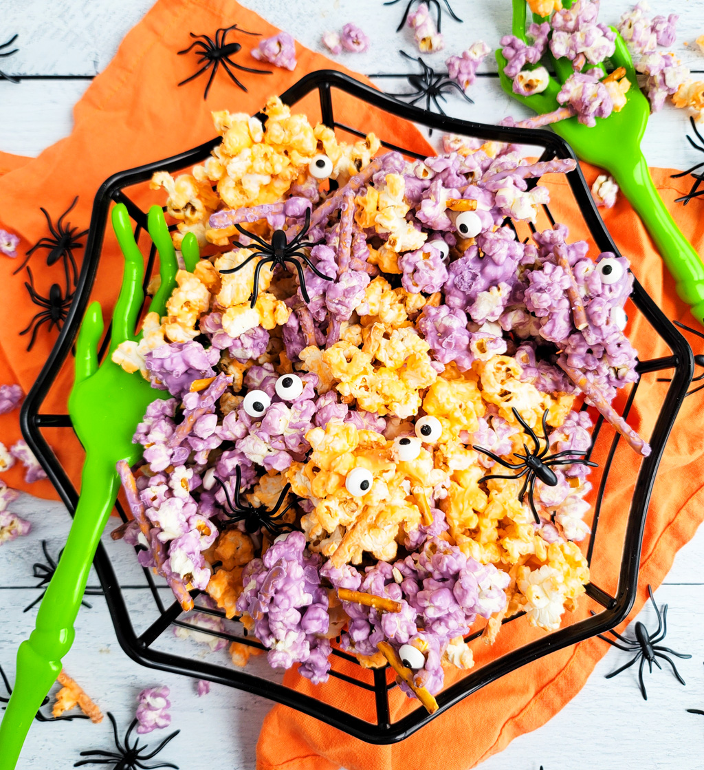 Spooky Halloween Popcorn Mix