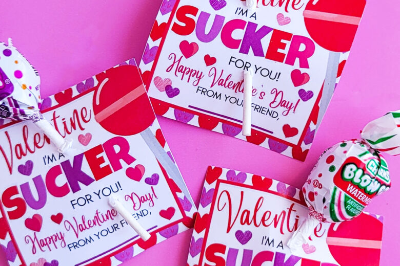 I’m a Sucker for You DIY Valentine’s Day Cards littleeatsandthings.com