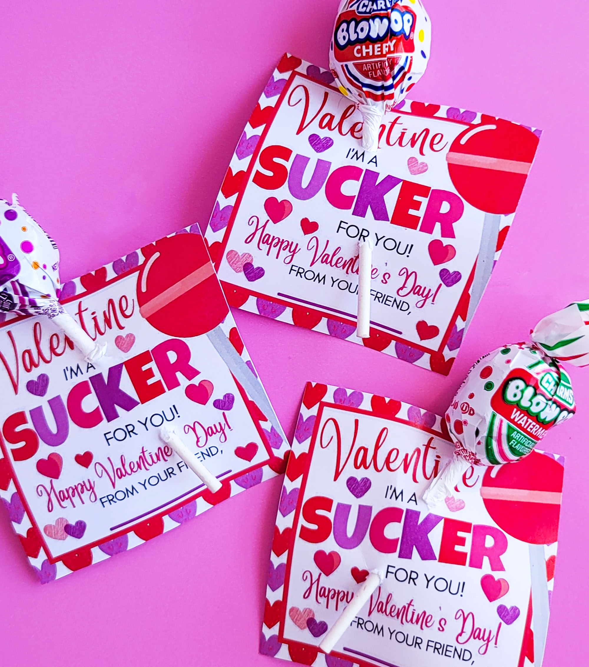 I’m a Sucker for You DIY Valentine’s Day Cards  littleeatsandthings.com