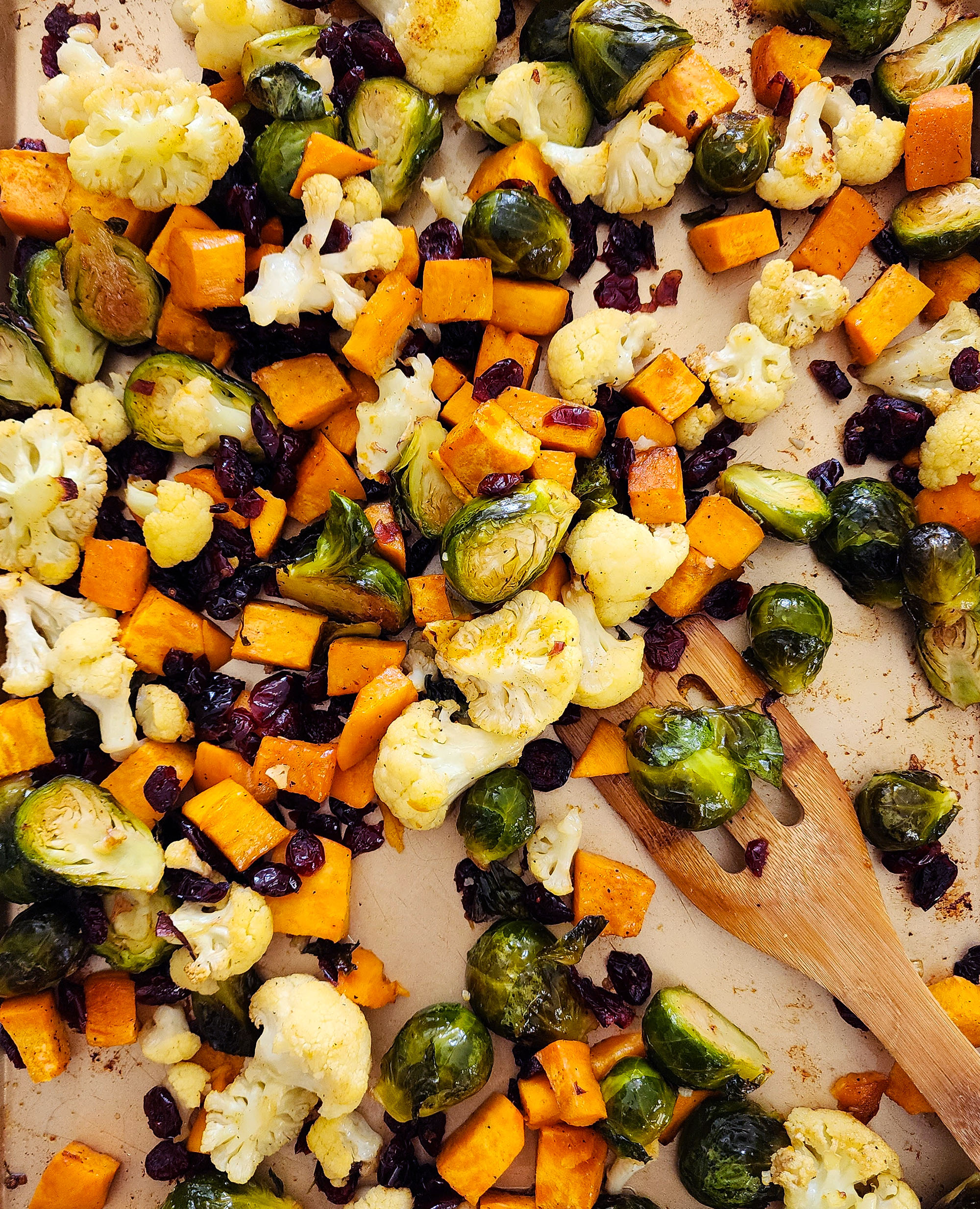 Fall Roasted Veggies with Cranberries