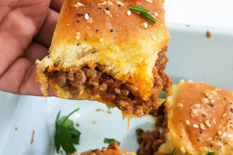 These kid-approved Sloppy Joe Sliders with Sweet Potatoes are super yummy and super easy to make. littleeatsandthings.com