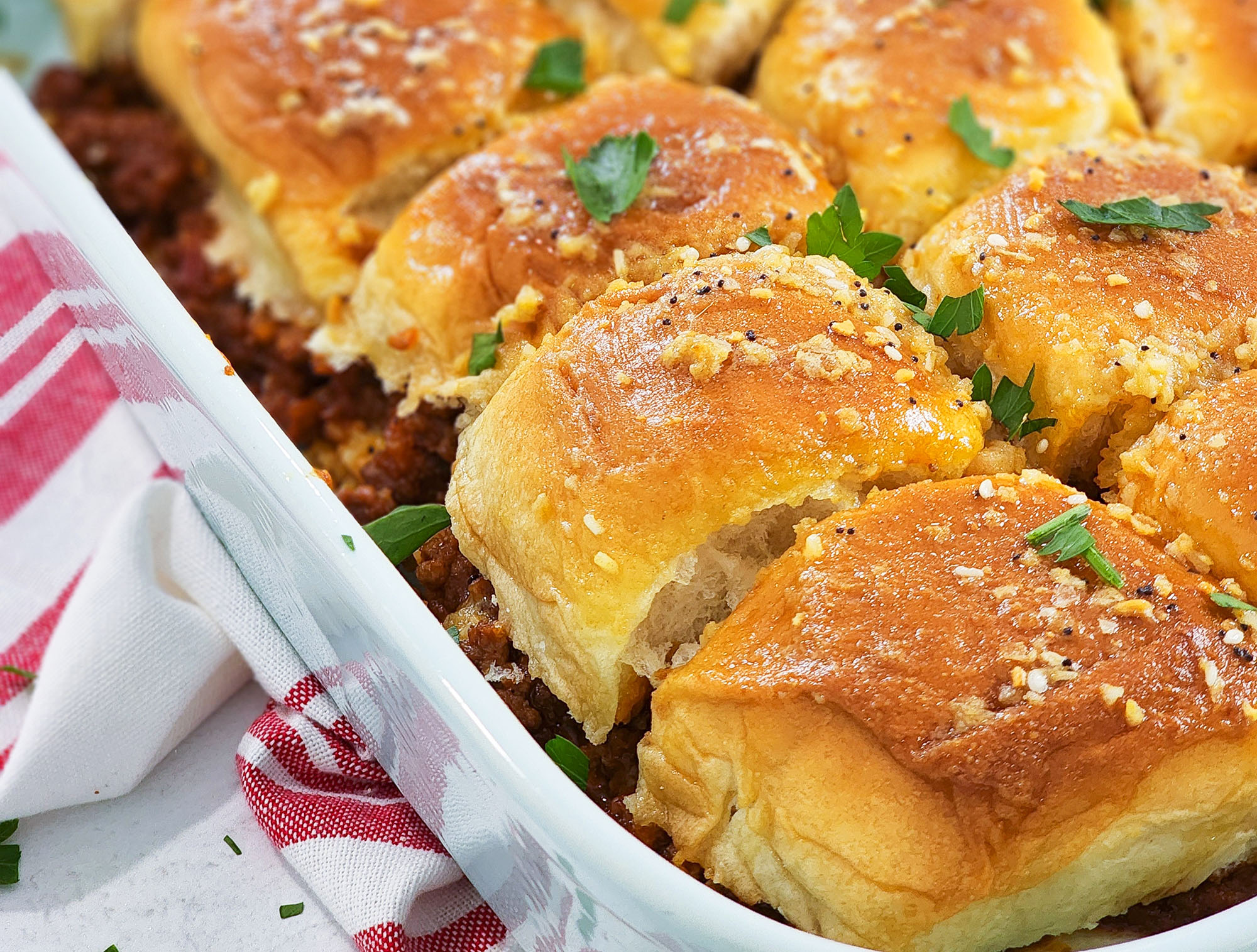 These kid-approved Sloppy Joe Sliders with Sweet Potatoes are super yummy and super easy to make.  littleeatsandthings.com