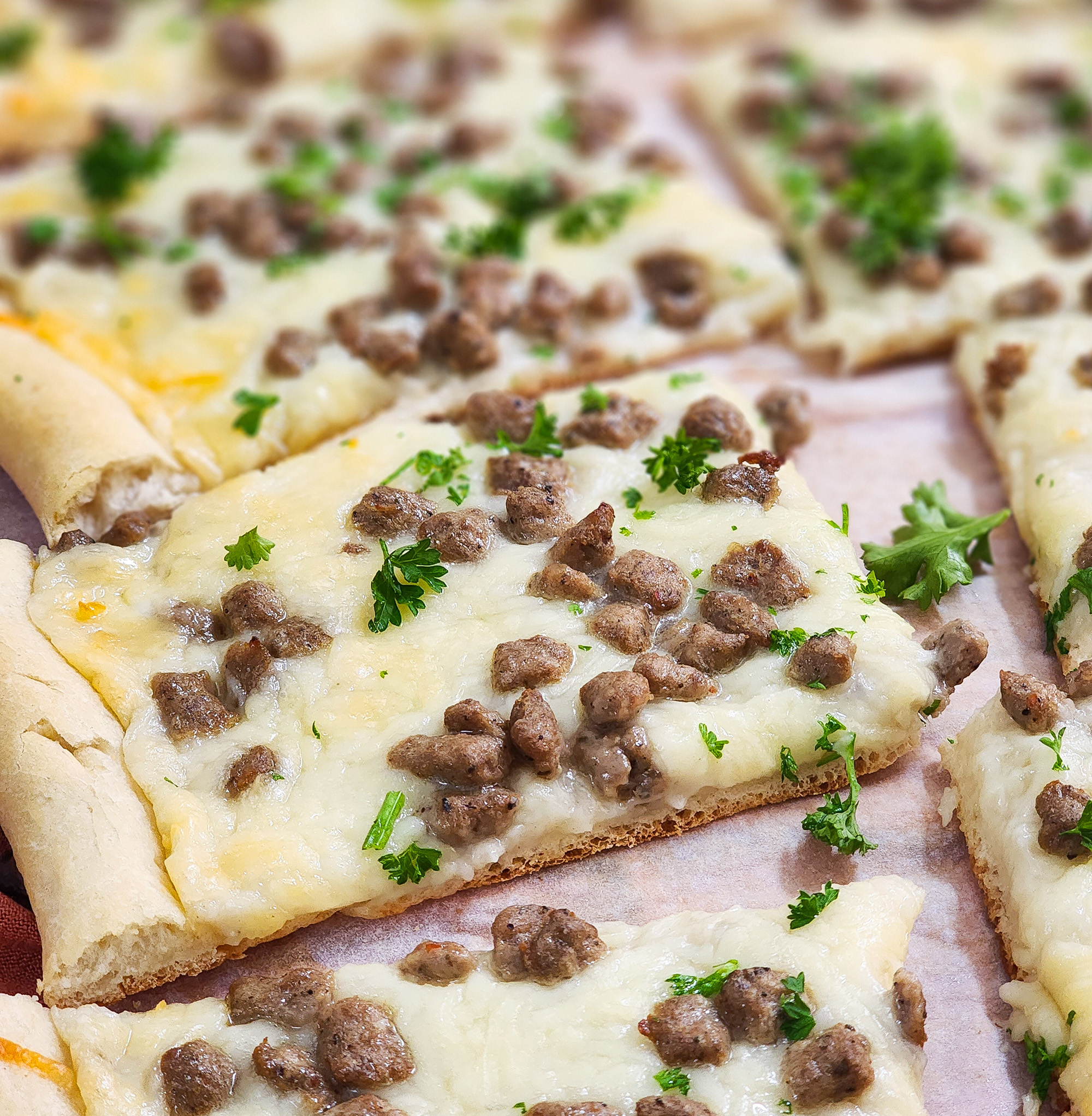 Sheet-Pan Sausage Breakfast Pizza